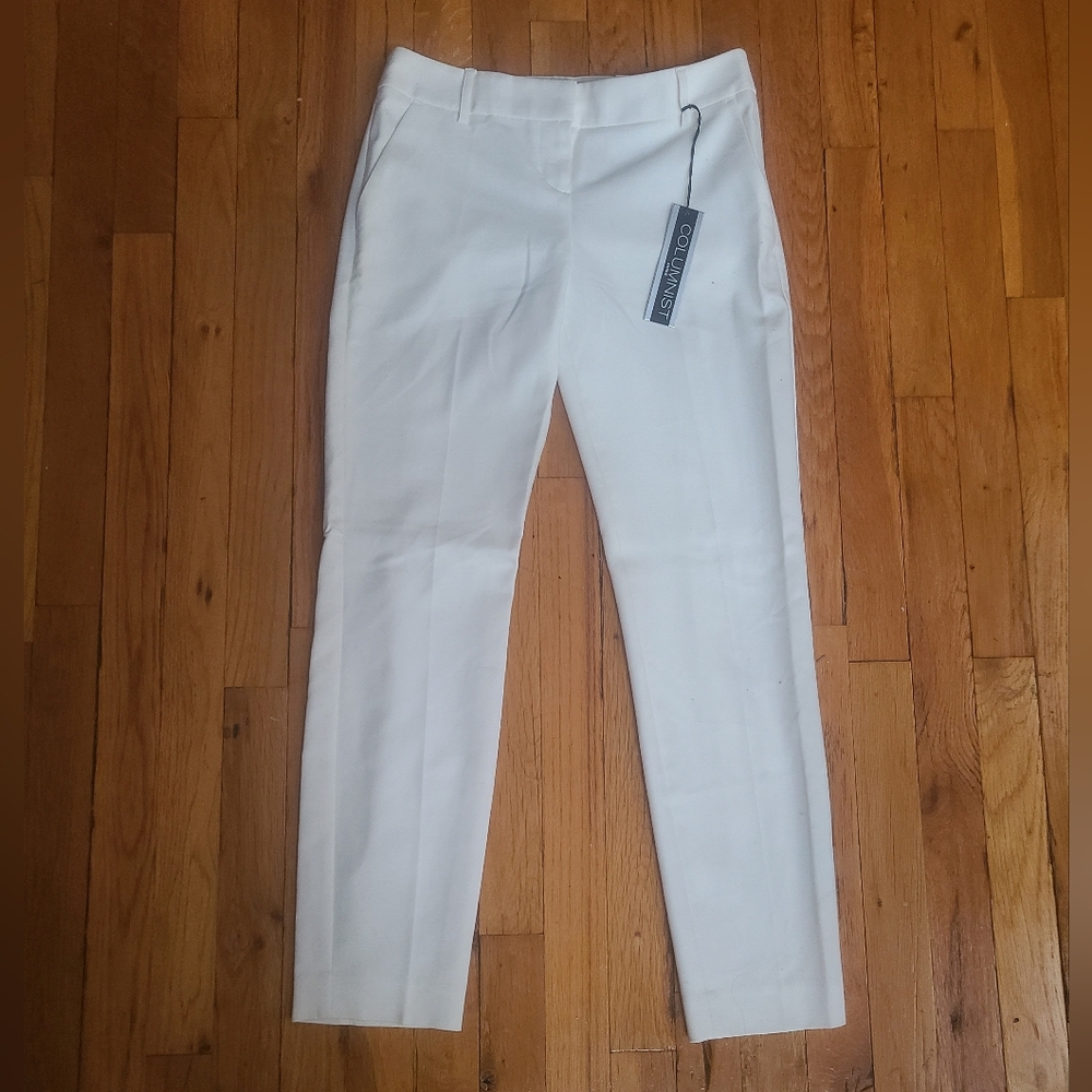 Express Editor White Ankle Pants